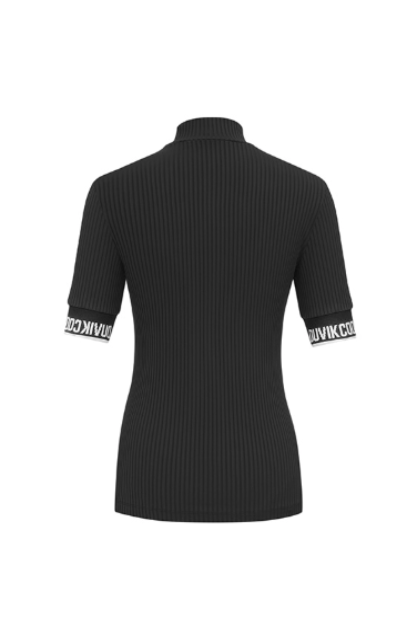 ハーフネックT-シャツ(BLACK)